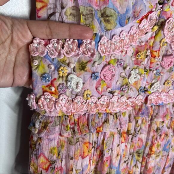 LoveShackFancy Marisela Mini Dress in Pastel Confetti sz 2 - Picture 4 of 9